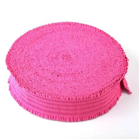 Red wavy elastic band