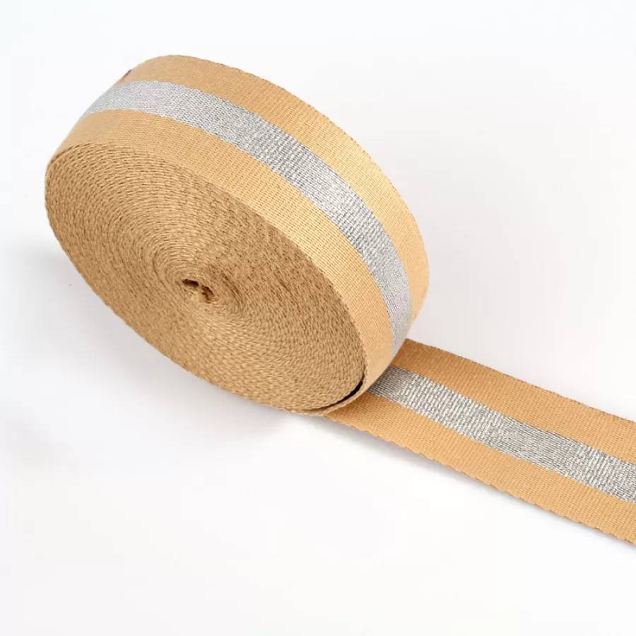Multifunctional metallic yarn knitted elastic band