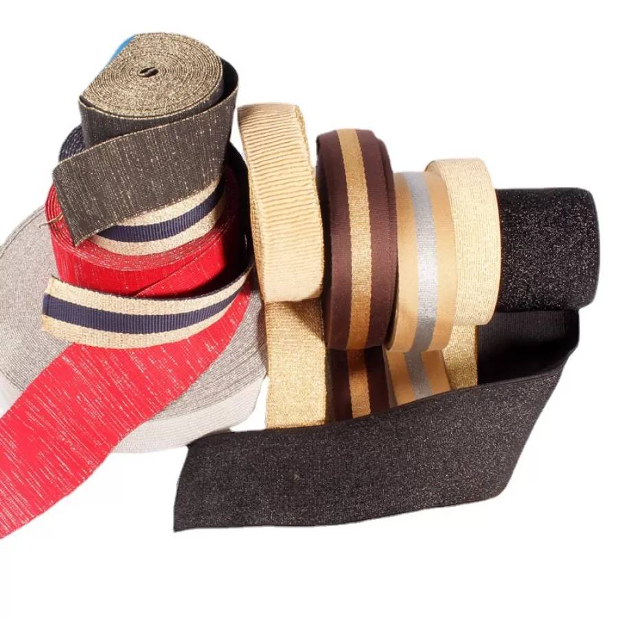 Multifunctional metallic yarn knitted elastic band