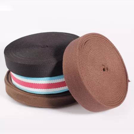 Intermediate color edge - wrapped striped elastic band