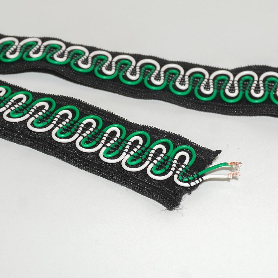 Conductive elastic band for wires