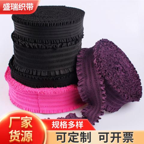 Waist waist ruffle elastic band