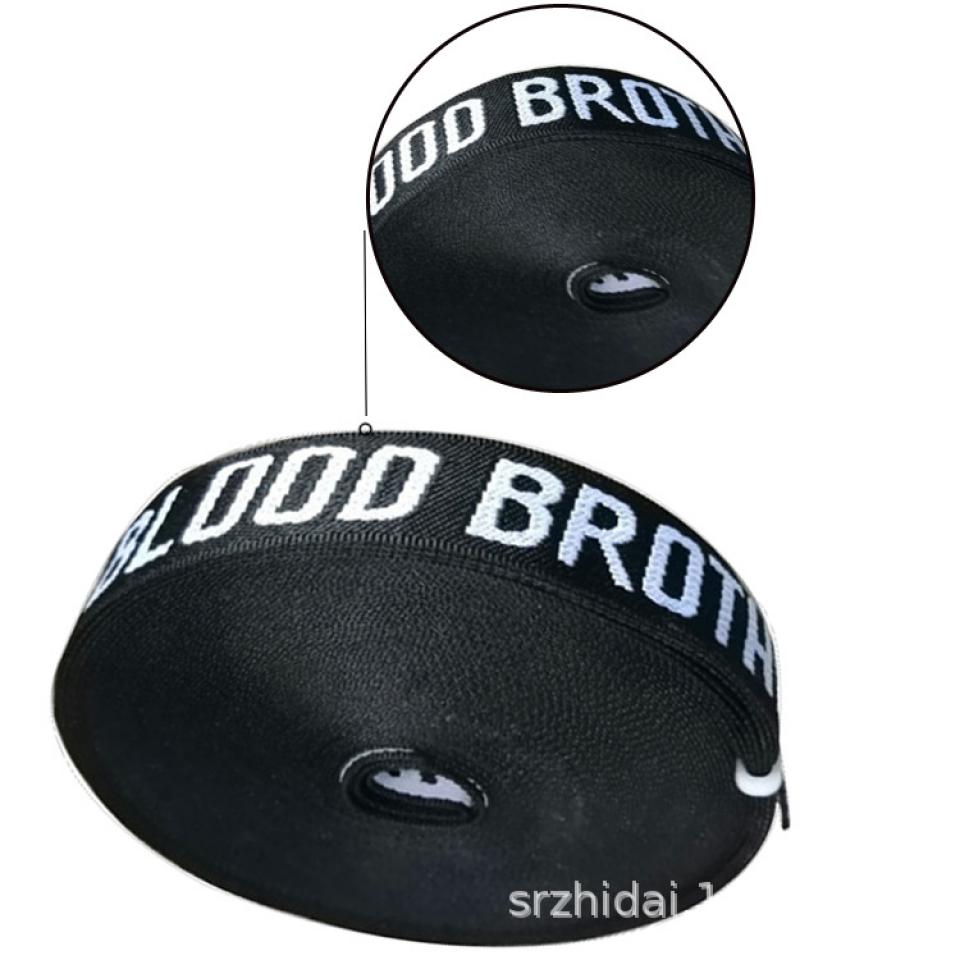 Non elastic letter nylon jacquard webbing