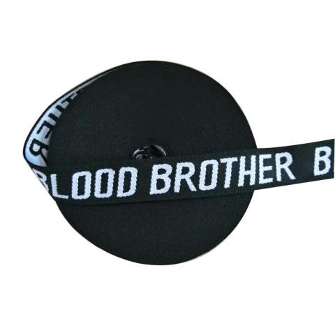 Non elastic letter nylon jacquard webbing