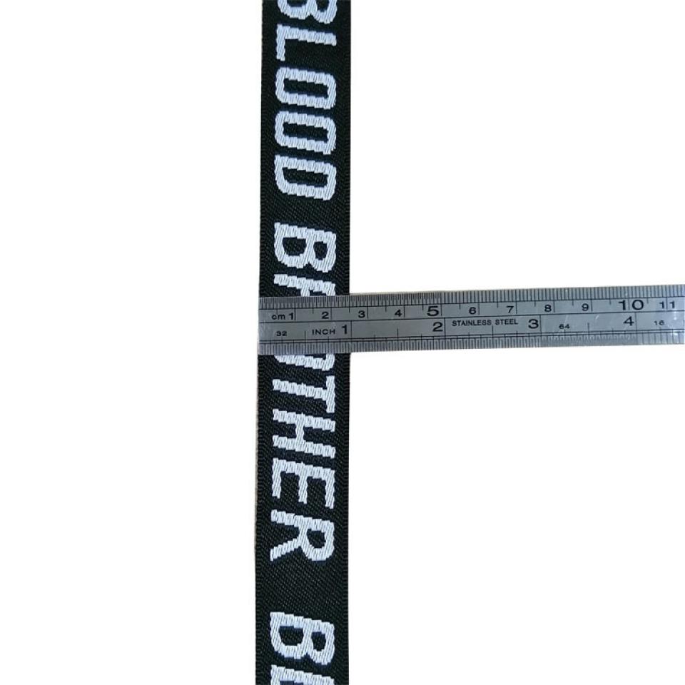 Non elastic letter nylon jacquard webbing