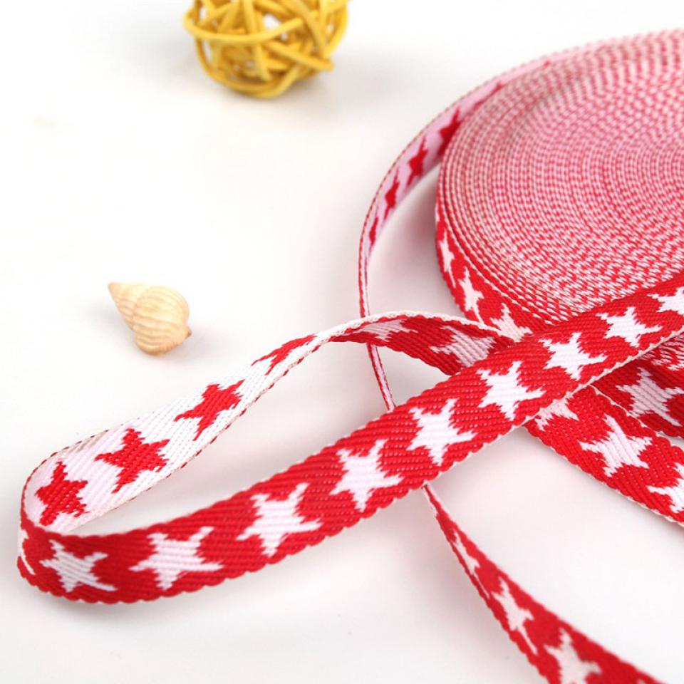 Double sided printed threaded elastic band