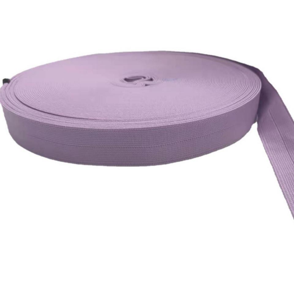 Elastic colored edging and elastic webbing