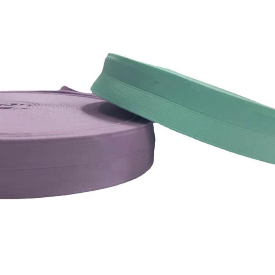 Elastic colored edging and elastic webbing