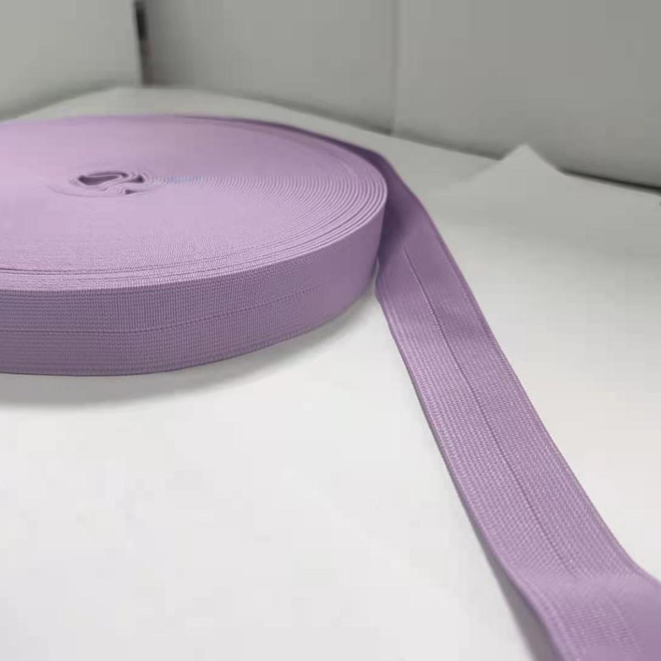 Elastic colored edging and elastic webbing