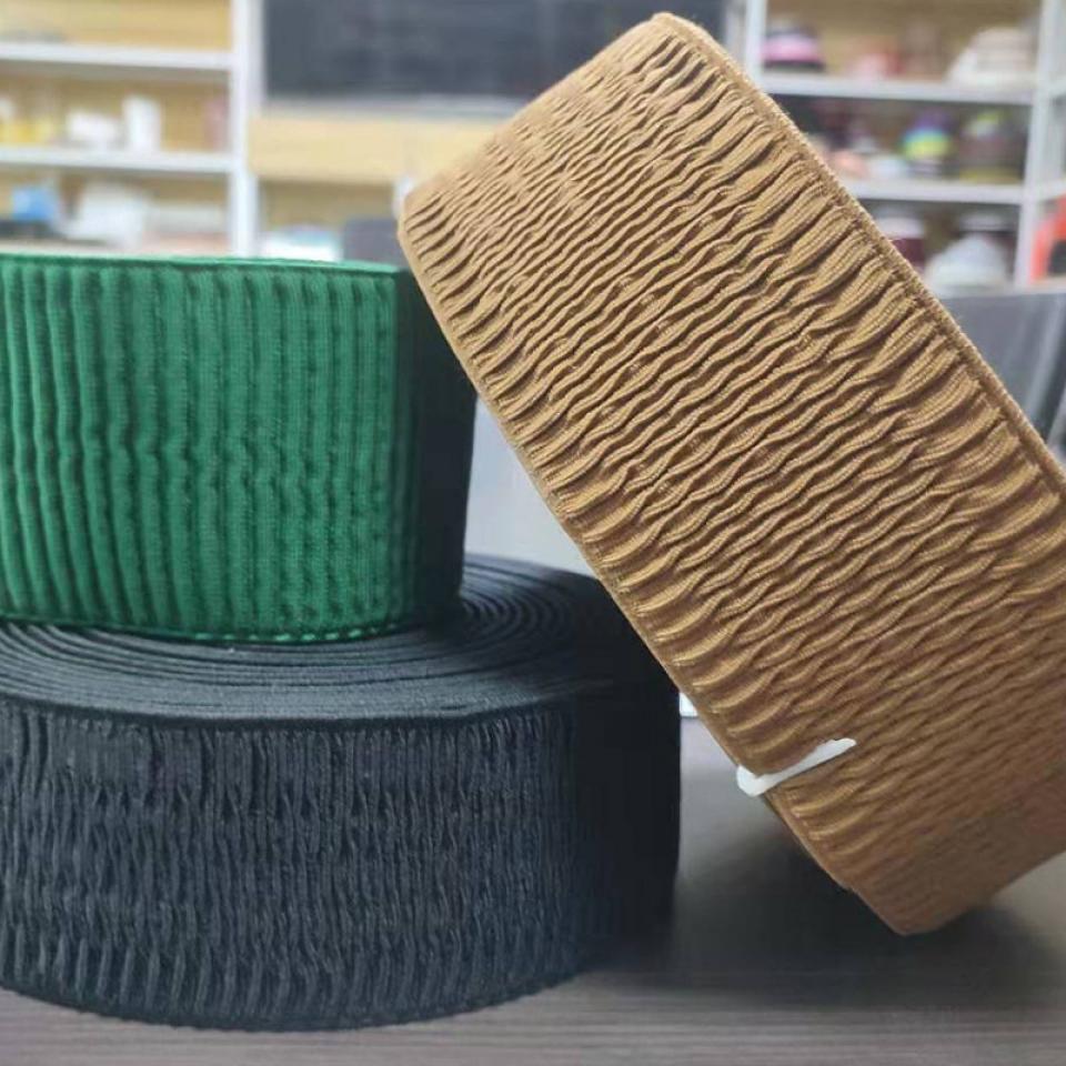 Polyester Ripple Wrinkle Elastic Band