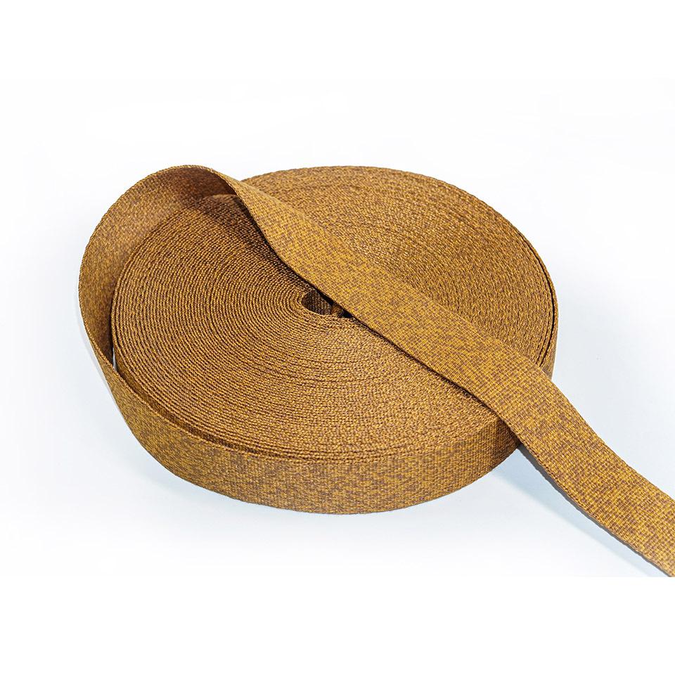 Polyester cotton blended woven tape twill orange handheld strap