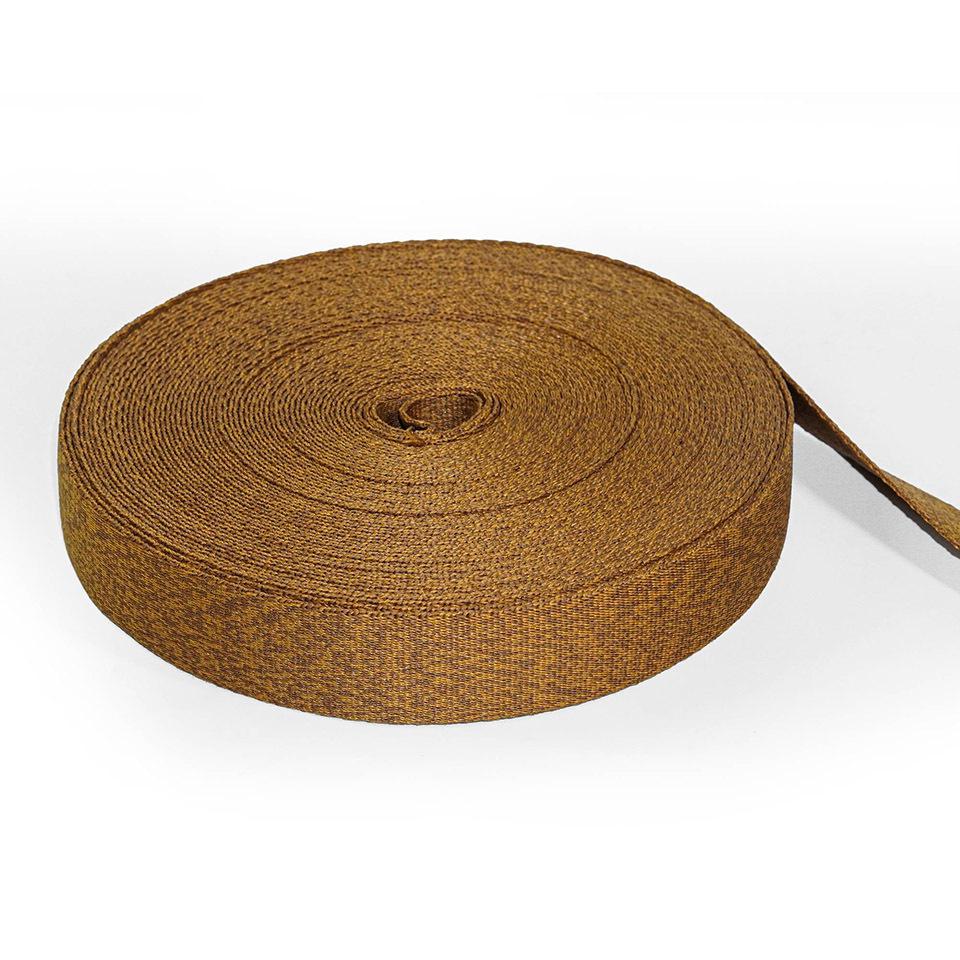 Polyester cotton blended woven tape twill orange handheld strap