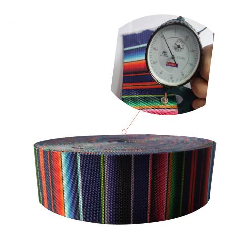 Polyester plain heat transfer gradient color woven belt