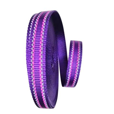 Polyester reflective strip webbing