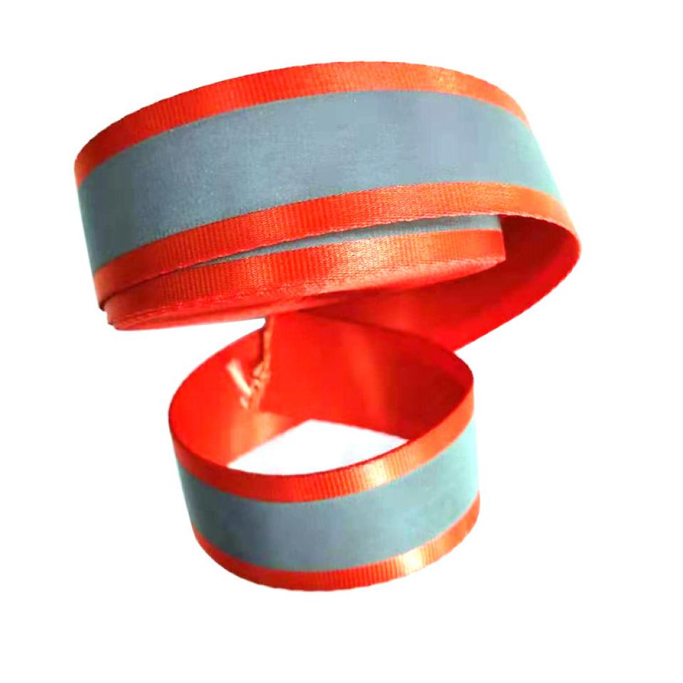 Polyester reflective strip webbing