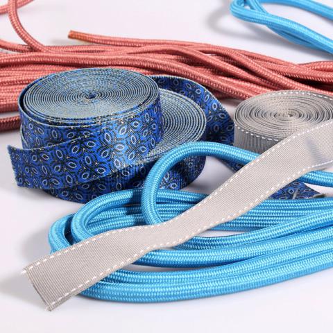 Woven clothing accessories round flat rope